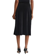 Kasper Petite Velvet Midi Skirt