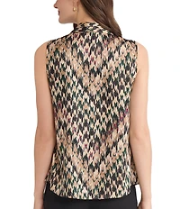 Kasper Petite Vneck Sleeveless Blouse