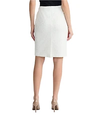 Kasper Pettie Bonded Lace Pencil Skirt