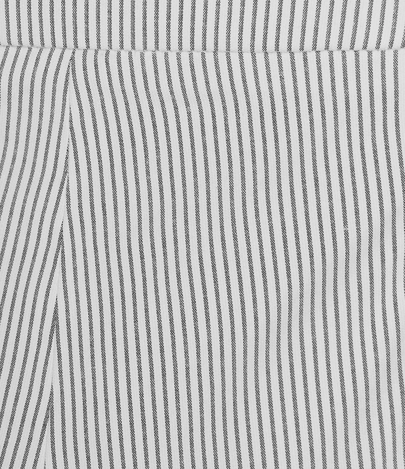 Kasper Pinstripe Elastic Back Straight Leg Pants
