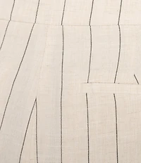 Kasper Pinstripe Fly Front Wide Leg Pants
