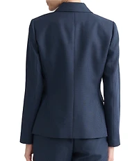 Kasper Plaid 3 Button Down Notch Collar Coordinating Blazer