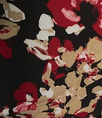 Kasper Plus 3/4 Sleeve Tie Front Blouse