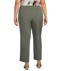 Kasper Plus Fly Front Stretch Crepe Pant