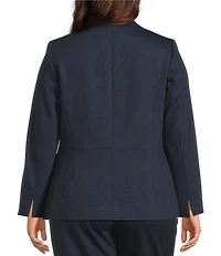 Kasper Plus Long Sleeve Denim Compression Coordinating Jacket