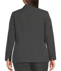 Kasper Plus One Button Notch Collar Jacket