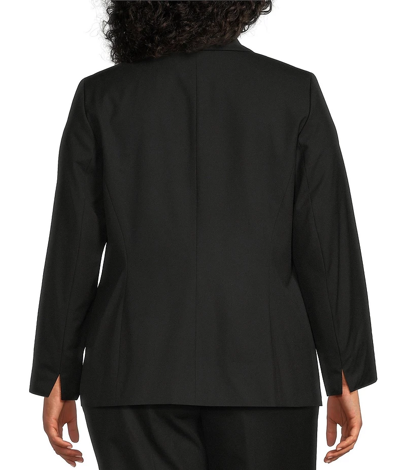 Kasper Plus One Button Notch Collar Jacket