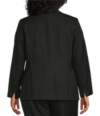 Kasper Plus One Button Notch Collar Jacket