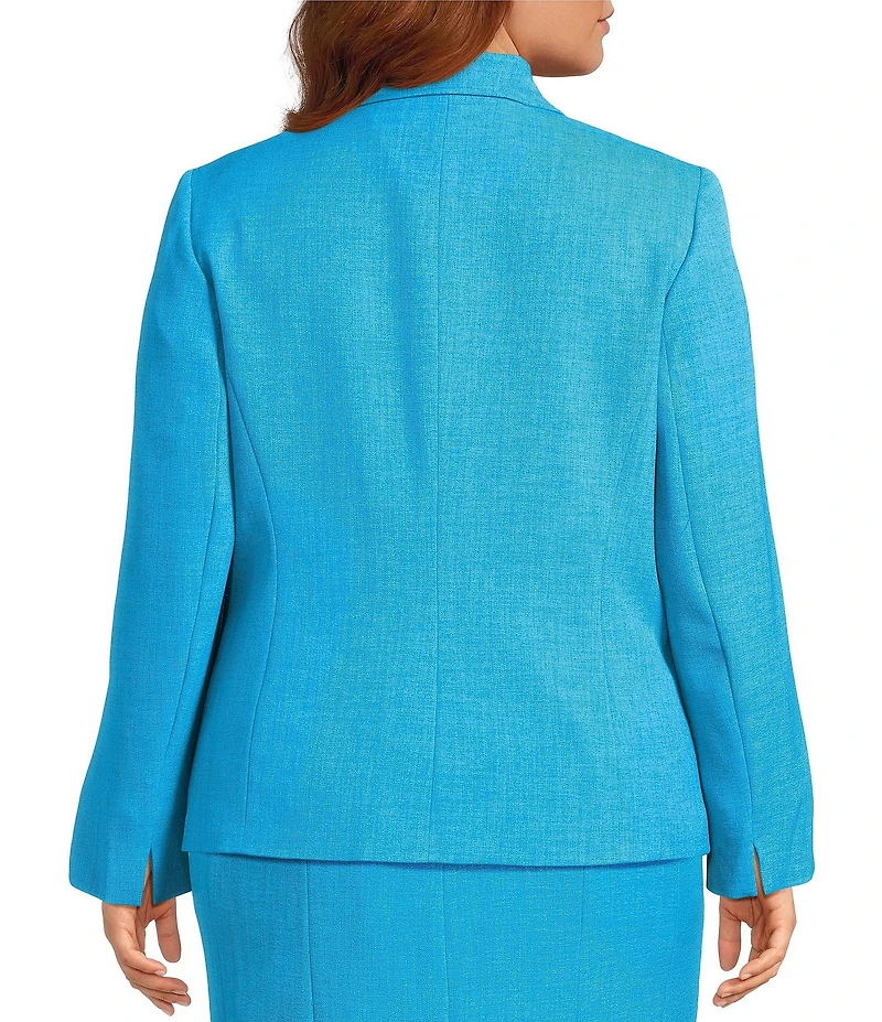 Kasper Plus One Button Notch Collar Jacket