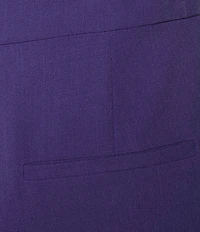 Kasper Plus Size Crepe Fly Front Slim Leg Pants