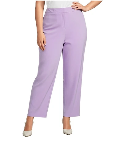 Kasper Plus Size Crepe Fly Front Trousers