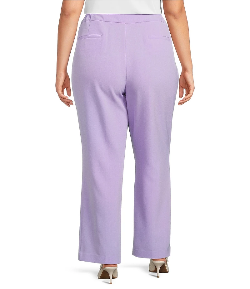 Kasper Plus Size Crepe Fly Front Trousers