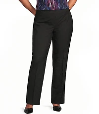 Kasper Plus Size Flat Front Trousers