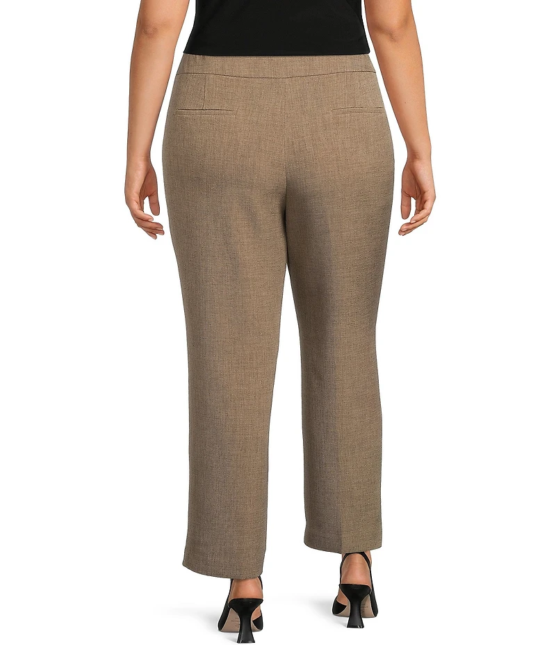 Kasper Plus Size Fly Front Slim Fit Pants