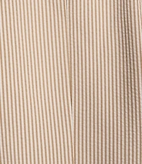 Kasper Plus Size Seersucker Notch Lapel 3/4 Roll-Tab Sleeve Coordinating Patch Pocket Jacket