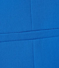 Kasper Plus Size Stretch Crepe Notch Lapel Collar Welt Pocketed One Button Front Blazer