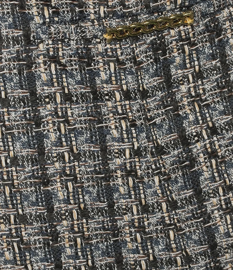 Kasper Plus Size Tweed Long Sleeve Open Front Cardigan