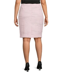 Kasper Plus Size Tweed Pencil Skirt