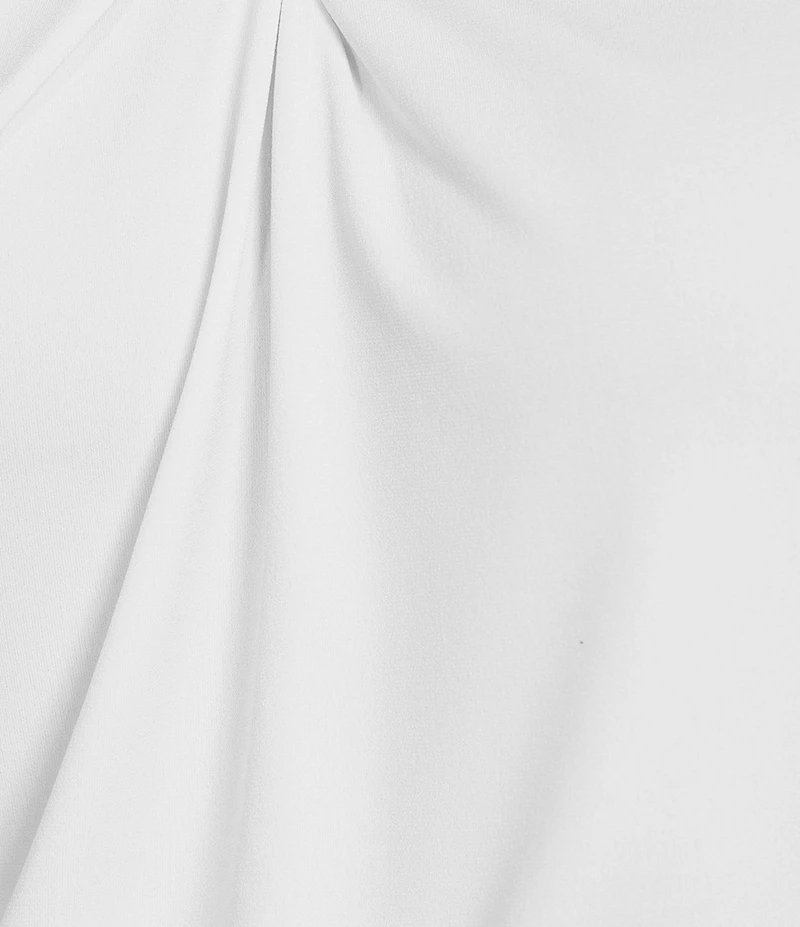Kasper Plus Size Twist Neck Sleeveless Knit Jersey Shell