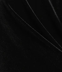 Kasper Plus Size Velvet Wrap V-Neck 3/4 Sleeve Embellished Top