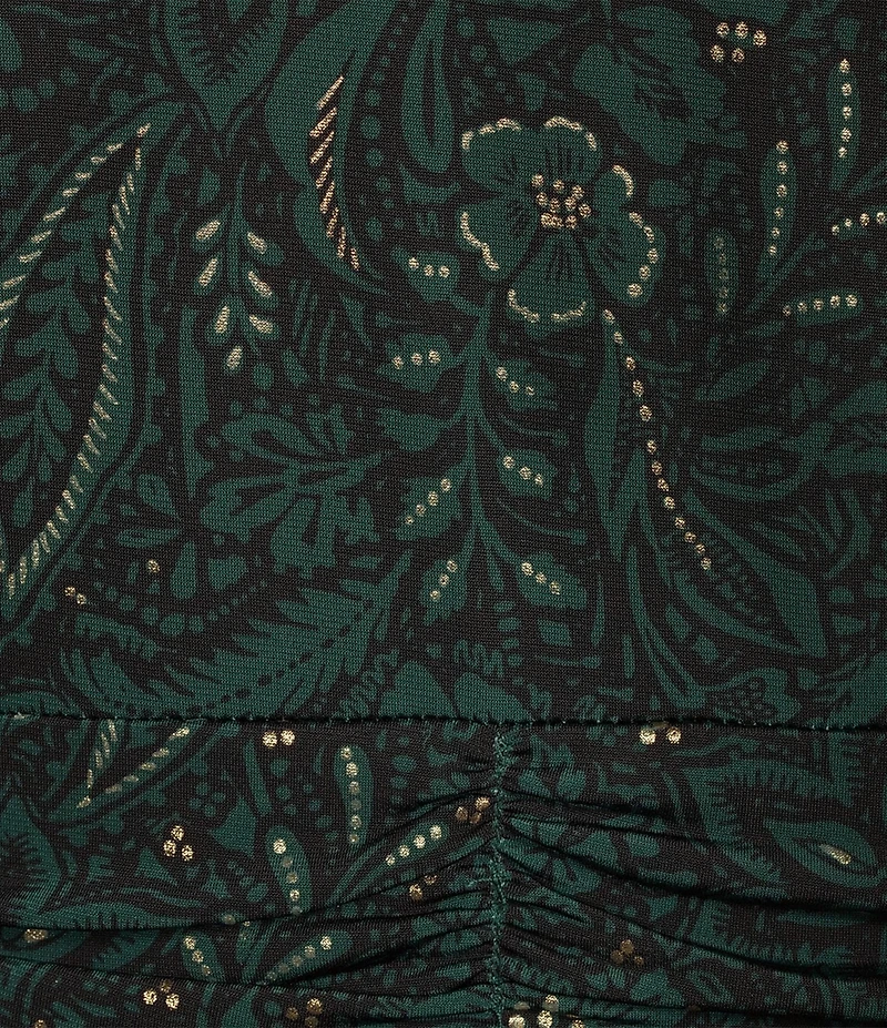 Kasper Plus Size Wrap V-Neck 3/4 Sleeve Pull-On Dress