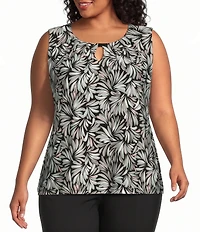 Kasper Plus Size Sleeveless Knit Blouse