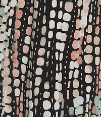 Kasper Printed Keyhole Hardware Neck Sleeveless Top
