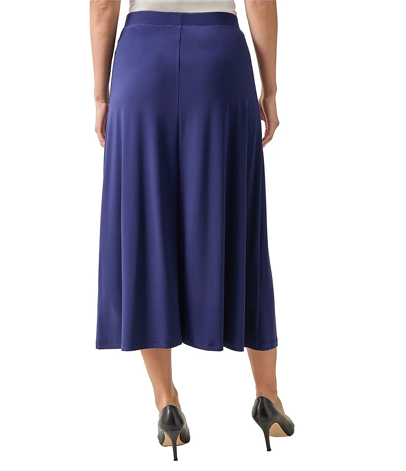 Kasper Pull-On A-Line Midi Skirt