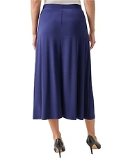 Kasper Pull-On A-Line Midi Skirt