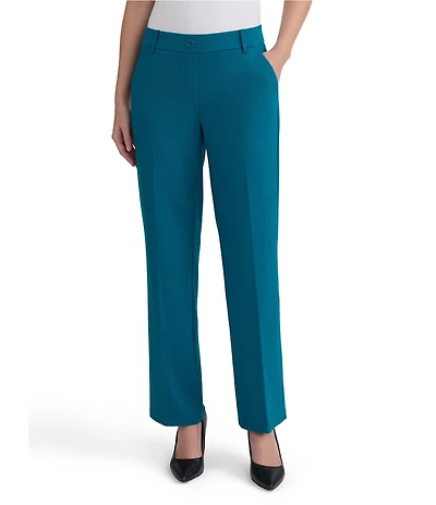 Kasper Pull-On Compression Faux Fly Trousers