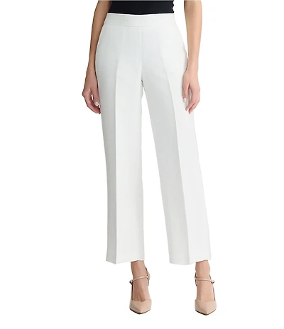 Kasper Pull On Linen Blend Side Pockets Pants