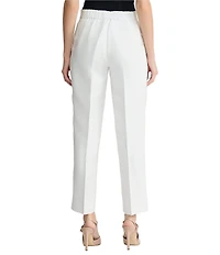 Kasper Pull On Linen Blend Side Pockets Pants