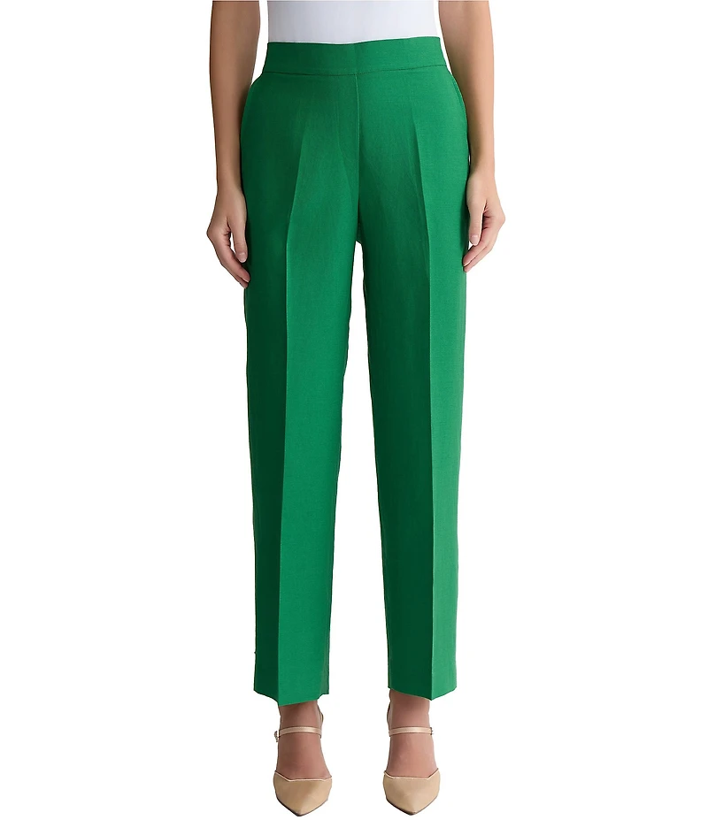 Kasper Pull On Slash Pocket Wide Leg Pants