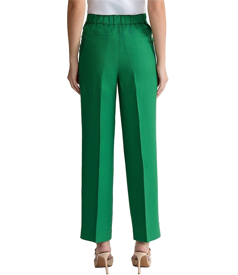 Kasper Pull On Slash Pocket Wide Leg Pants
