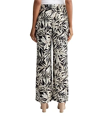 Kasper Pull On Wide Printed Ankle Pant