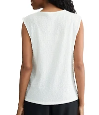 Kasper Ridge Knit Cap Sleeve Blouse