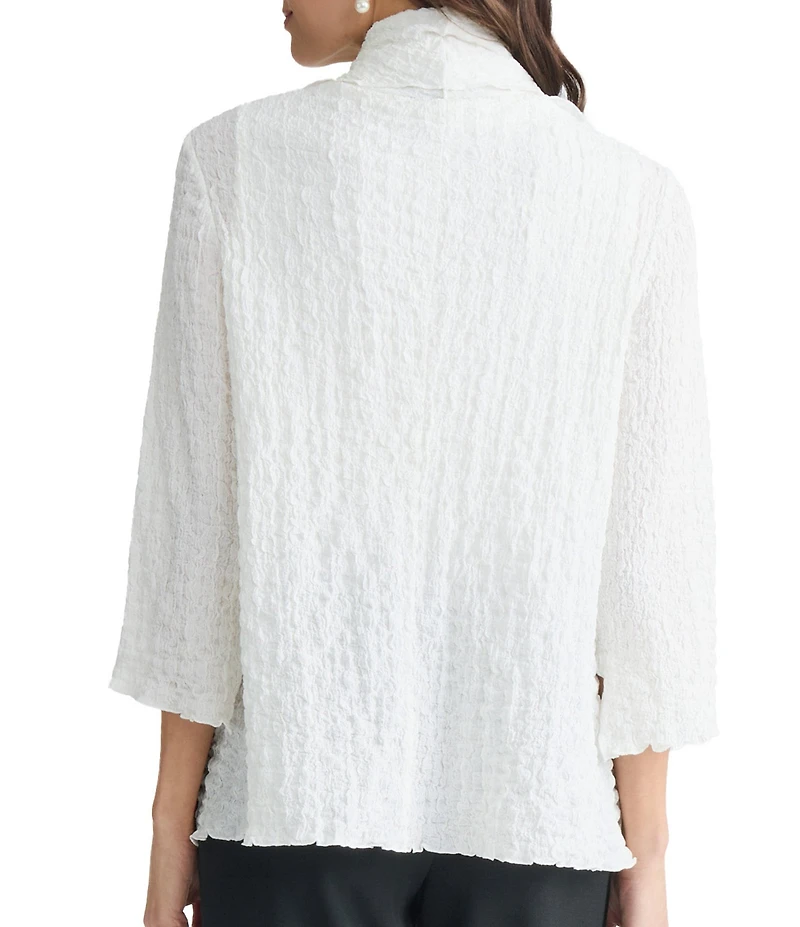 Kasper Shawl Collar Open Front Jacket