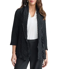 Kasper Shawl Collar Open Front Jacket