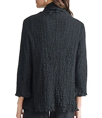 Kasper Shawl Collar Open Front Jacket
