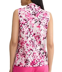 Kasper Sleeveless Bias Bow Tank Blouse