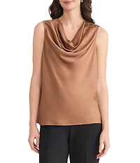 Kasper Sleeveless Cowl Neck Blouse