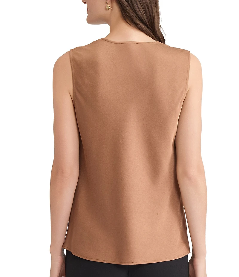 Kasper Sleeveless Cowl Neck Blouse