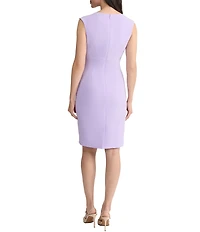 Kasper Sleeveless Knee Length Sheath Dress