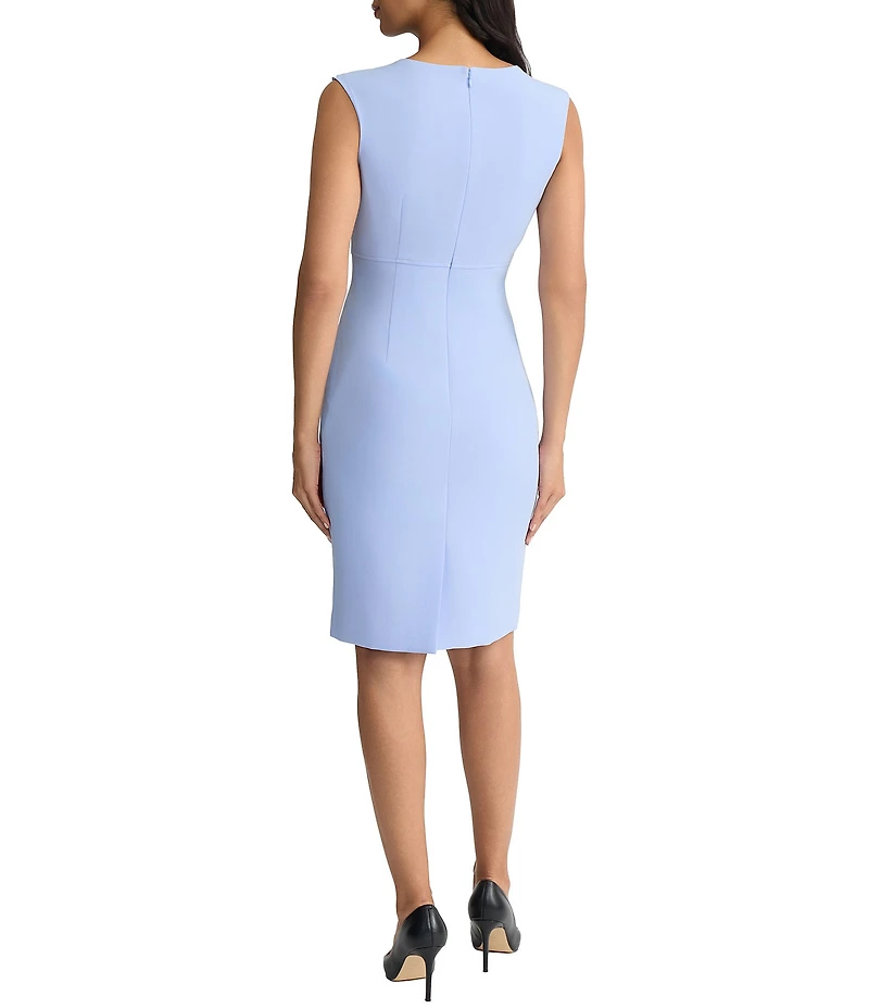 Kasper Sleeveless Knee Length Sheath Dress