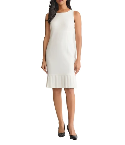 Kasper Sleeveless Ruffle Hem Sheath Dress