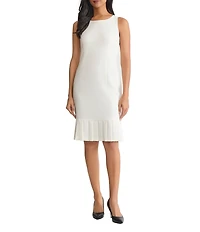 Kasper Sleeveless Ruffle Hem Sheath Dress