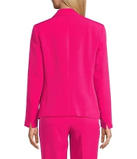 Kasper Stretch Crepe Notch Collar 2-Button Jacket