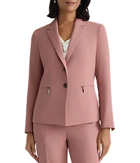 Kasper Two Button Peak Lapel Jacket