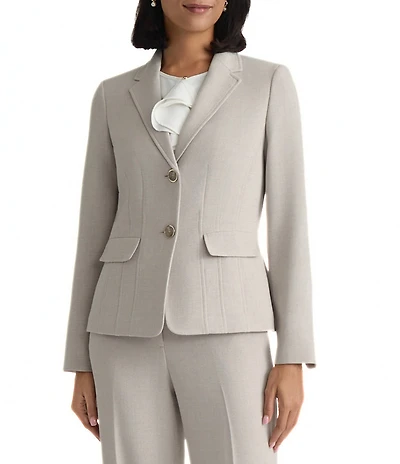 Kasper Two Button Seamed Jacket