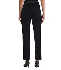 Kasper Velvet Wide Leg Pull On Pants